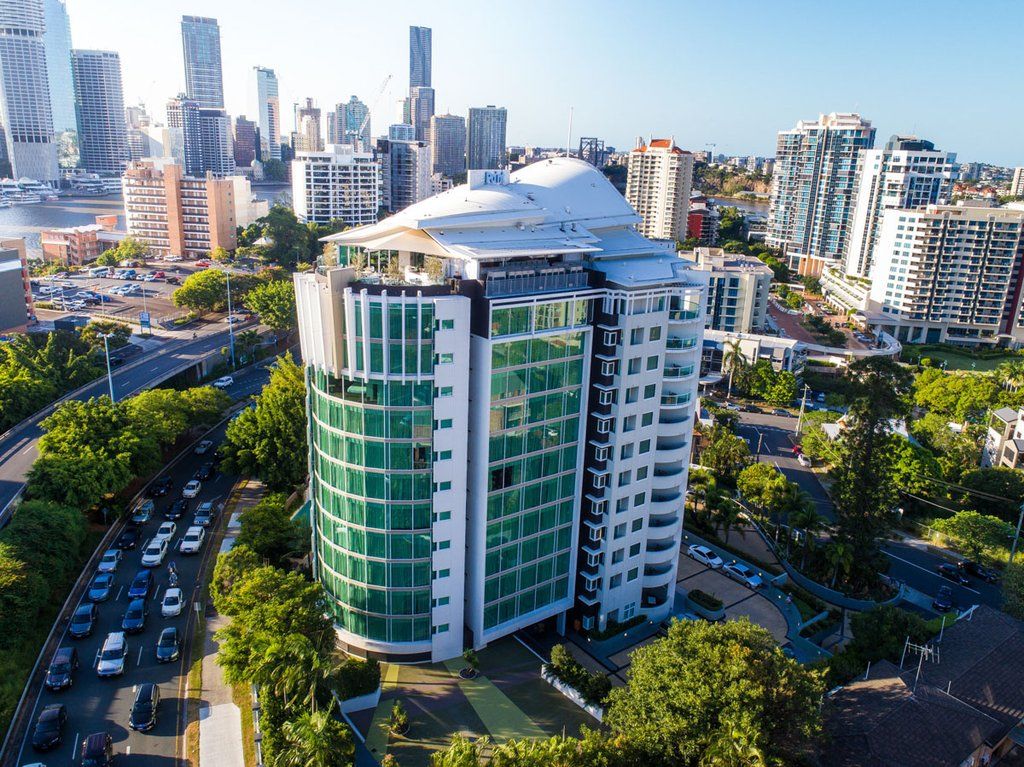 The Point Brisbane Hotel מראה חיצוני תמונה Aerial view of the building